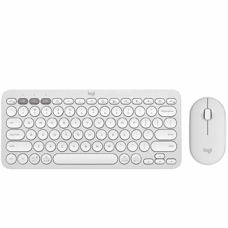 LOGITECH COMBO Pebble 2 Combo Clavier et souris sans fil Blanc