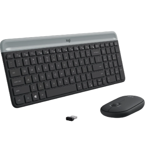 LOGITECH Ensemble clavier et souris sans fil ultra-fin MK470