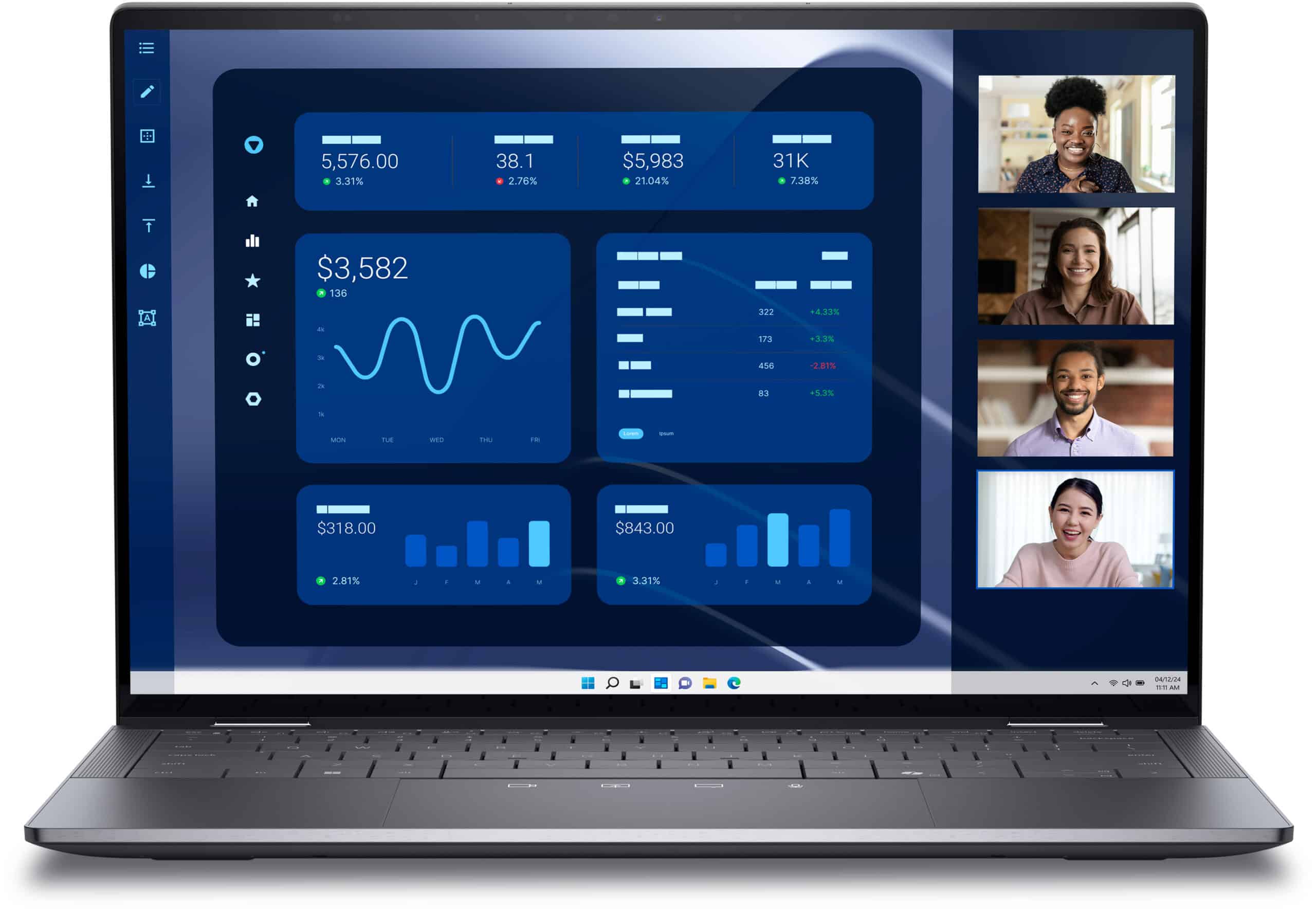 DELL Latitude 9450 2-in-1 Intel Core Ultra 7 165U Hybride (2-en-1) 35,6 cm (14″) Écran tactile Quad HD+ 16 Go LPDDR5x-SDRAM 512 Go SSD Wi-Fi 7 (802.11be) Windows 11 Pro Noir